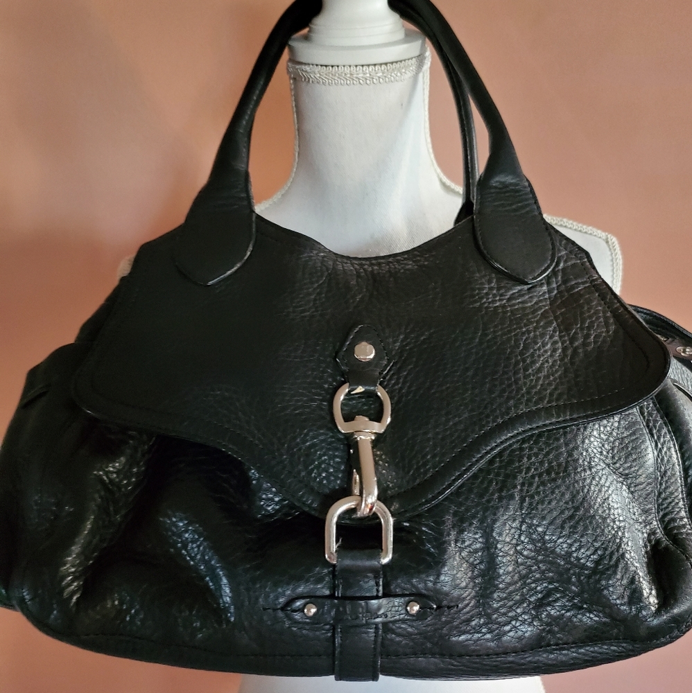 Cole Haan Village box leather satchel